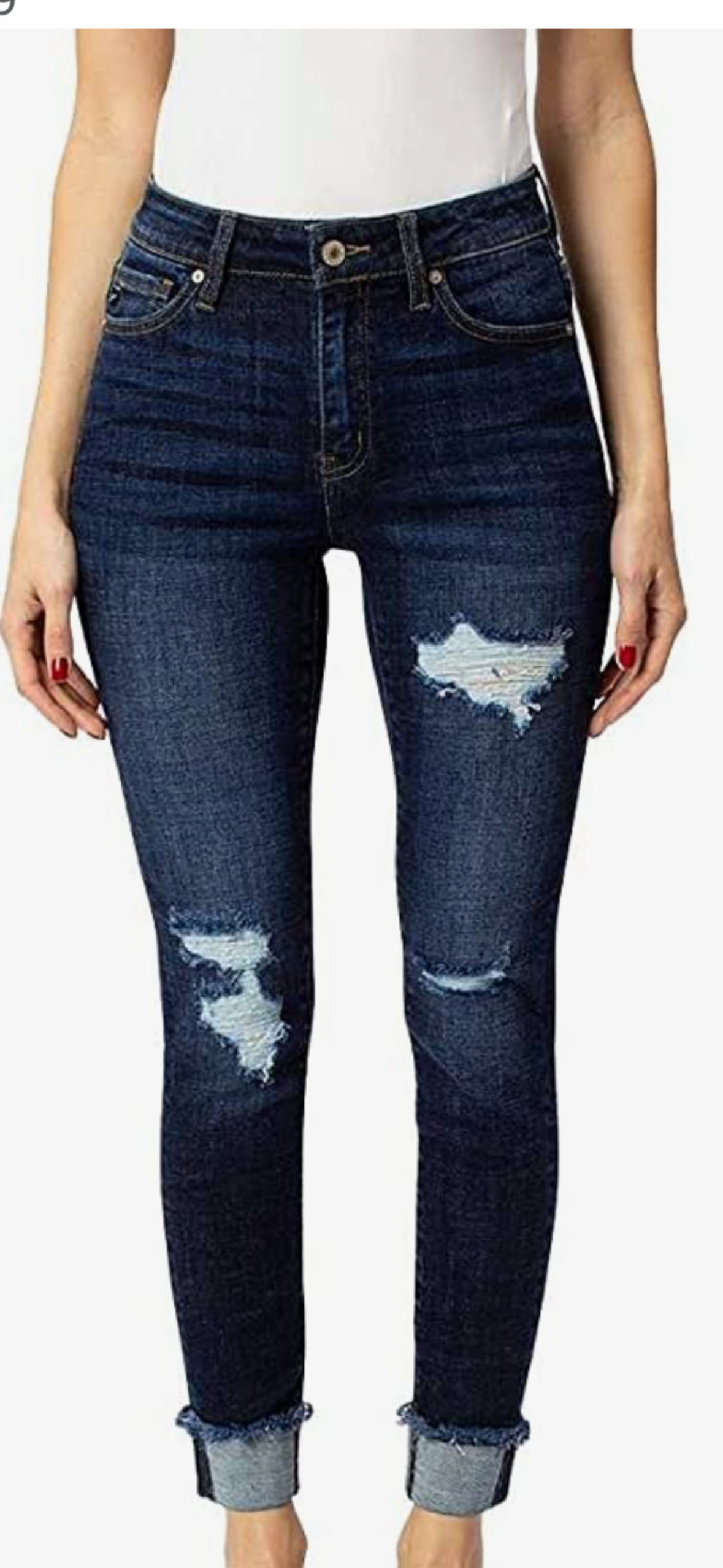 KANCAN SKINNY CUFF JEANS